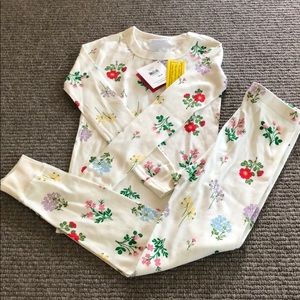 Hanna Andersson Organic Floral Print Pajamas 6-7